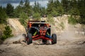 UTV, ATV offroad driving in sand. Buggy extreme riding