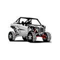 Utv custom race illustration vector Royalty Free Stock Photo