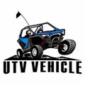 Utv logo design icon Royalty Free Stock Photo