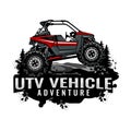 Utv logo design icon Royalty Free Stock Photo