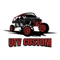 Utv logo design icon Royalty Free Stock Photo