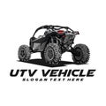 Utv logo design Royalty Free Stock Photo
