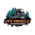 Utv logo design Royalty Free Stock Photo