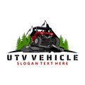 Utv logo design Royalty Free Stock Photo