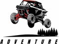 UTV offroading social club logo design vector Royalty Free Stock Photo