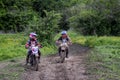 Utv vehicle rzr running in the rally called the cafe route