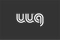 UUQ Creative Unique Modern Letter Logo Design. Elegant Monogram Logo Design with Decorative Elements and Typography Royalty Free Stock Photo