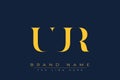 UUR abstract letter logo design Royalty Free Stock Photo