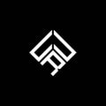 UUR letter logo design on black background. UUR creative initials letter logo concept. UUR letter design Royalty Free Stock Photo