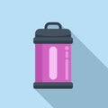 UV lamp cleaner icon flat vector. Ultraviolet disinfection Royalty Free Stock Photo