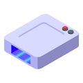 UV lamp device icon, isometric style