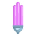 Uv lamp disinfection icon, cartoon style Royalty Free Stock Photo