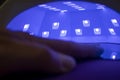 UV lamp. Drying Nails After Nail Polish. Nail care