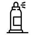 Uv protection spray icon, outline style