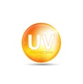 UV protection or ultraviolet sunblock icon. Vector illustration design Royalty Free Stock Photo