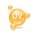 UV protection your skin ultraviolet sunblock. SPF 50 sun protection.