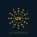 UV radiation icon