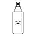 Uv tube spray icon, outline style