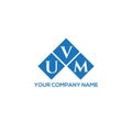 UVM letter logo design on white background. UVM creative initials letter logo concept. UVM letter design Royalty Free Stock Photo