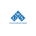 UWS letter logo design on white background. UWS creative initials letter logo concept. UWS letter design Royalty Free Stock Photo