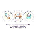 UX consistency importance loop concept icon Royalty Free Stock Photo