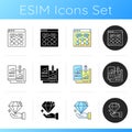 UX design icons set Royalty Free Stock Photo