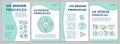 UX design principles brochure template