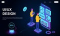 UX UI design concept Royalty Free Stock Photo