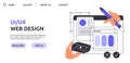 UX UI design web page vector Royalty Free Stock Photo