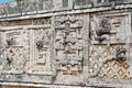 Uxmal Carved Wall Yucatan Mexico Royalty Free Stock Photo
