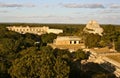 Uxmal Mayan Pyramids, Yucatan, Mexico Royalty Free Stock Photo