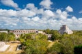 Uxmal, Mexico. Pyramid of the Magician. Royalty Free Stock Photo