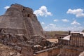 Uxmal temples in mexico Royalty Free Stock Photo