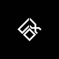 UXo letter logo design on WHITE background. UXo creative initials letter logo concept.