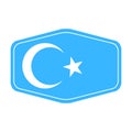 Uyghur flag symbol icon