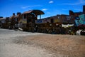 Uyuni, Bolivia- cemetery of old locomotives
