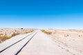 Bolivia Uyuni tracks in the desert Royalty Free Stock Photo
