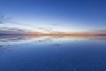 Uyuni reflections are one of the most amazing things that a photographer can see. Here we can see how the sunrise over an infinite