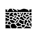 uyuni salt flats glyph icon vector illustration