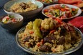 Uzbek cuisine food pilaf plov