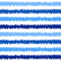 Uzbek ikat silk fabric pattern, indigo blue and white colors Royalty Free Stock Photo