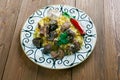 Uzbek rice dish with lamb