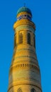 Minaret muslim architecture in Uzbekistan