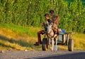 The most simple transport in the countries of Central Asia Royalty Free Stock Photo