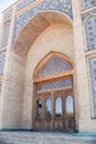 Uzbekistan door in mosque, details. Travel to Central Asia. Decoration