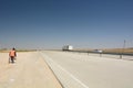 Highway Urgench - Bukhara. Khorezm Region. Uzbekistan