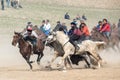 Uzbekistan, Parkent-03.08.2019: Ulak-Kupkari buzkashi, Kok-Boru