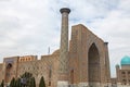 Uzbekistan Samarkand Veiw at Registan and Ulugh Beg and Tilya-Kori Madrasahs