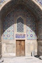 Uzbekistan Samarkand Veiw at Ulugh Beg Madrasah