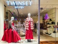 Uzbekistan, Tashkent. Italian clothing store Twinset Milano on Broadway Square View on windows from the street